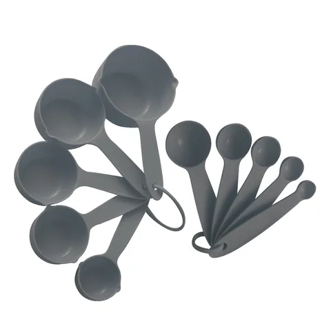 Strumenti da Cucina per Cottura Set di Misurini e Cucchiai Gadget da Cucina in Plastica PP con Beccuccio Versatore