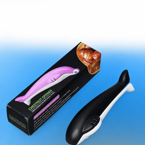Dolphin Shaped Chestnut Opener ABS Plastic Nut Cracker Tool With Metal Blade Ergonomic Kitchen Gadget For Walnut Hazelnut