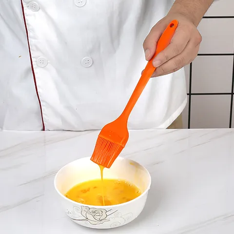 Silicone Pastry Brush BBQ Basting Brush Heat Resistant One-Piece Seamless Oil Brush For Kitchen Baking Cooking Tool