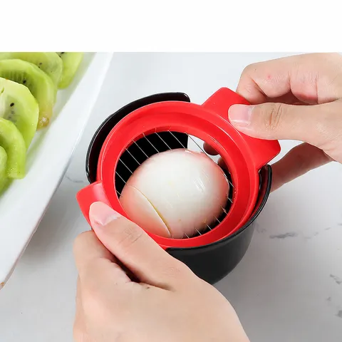 3 in 1 Egg Slicer Multi Functional Egg Cutter With 304 Stainless Steel Wires ABS Plastic Kitchen Tool For Boiled Eggs Fruit