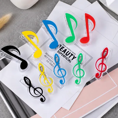 Creative Plastic Sheet Music Clip Piano Score Folder Note Clip File Document Holder Student Musical Stationery