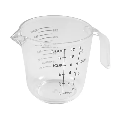 Transparent Plastic Measuring Cup With Handle Clear Scale Liquid Measuring Jug For Kitchen Cooking And Baking