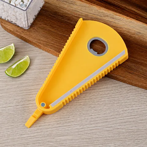 Apribottiglie Multifunzionale in Acciaio Inossidabile Magnetico Frigo Apribarattoli Creativo Triangolo Coperchio Twist Utensile Cucina