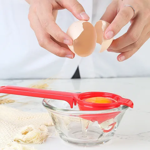 Creative Plastic Egg White Separator Baking Tool Kitchen Gadget with Hanging Ear Egg Yolk Separator