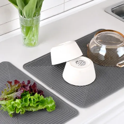 Silicone Kitchen Faucet Draining Mat Sink Splash Guard Foldable Washbasin Water Absorbing Pad Countertop Protector Mat