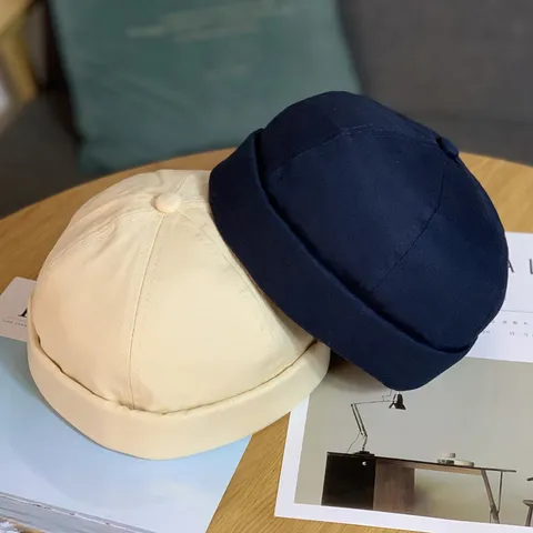 Andres Gynekia Vamvaki Docker Cap Monochromo Retro Sailor Melon Cap Street Casual Kapelo