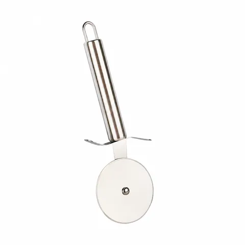Coltello per Pizza a Ruota in Acciaio Inossidabile Taglia Pizza con Manico Circolare e Protezione Dita per Utensile da Cucina