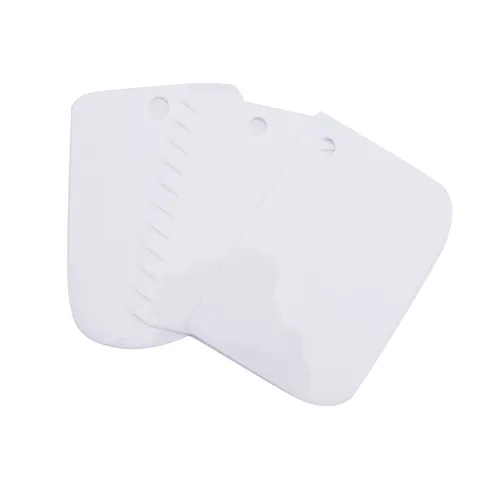 Plastic Baking Scrapers Dough Cutter Flexible Cake Scraper Pastry Spatula Kitchen Baking Tools Accessories