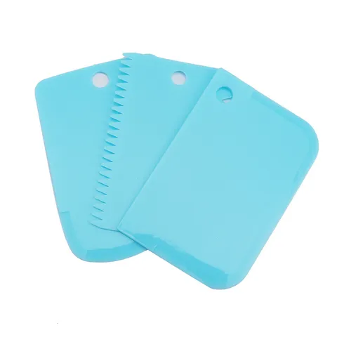 Plastic Baking Scrapers Dough Cutter Flexible Cake Scraper Pastry Spatula Kitchen Baking Tools Accessories
