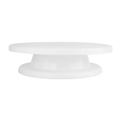 White Plastic Cake Turntable Rotating Cake Stand Revolving Decorating Stand Cake Decorating Supplies Baking Tools