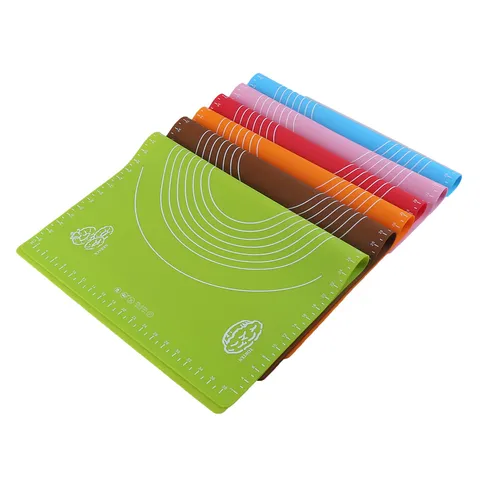 Silicone Kneading Mat Non Slip Pastry Rolling Dough Mat With Measurement Scale Baking Mat For Kitchen Baking Tool