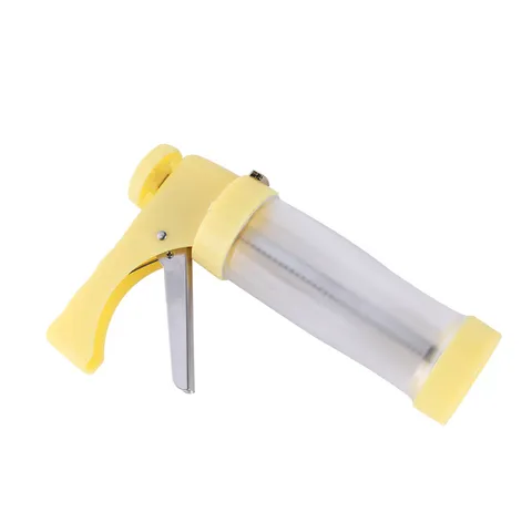 Prensador de Galletas de Plástico Multifuncional Kit de Decoración de Pasteles con Discos y Boquillas para Cocina