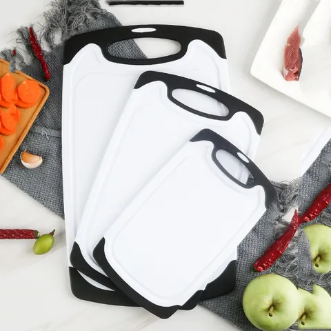 Set Tagliere in Plastica Multifunzionale Antimuffa Con Bordi Antiscivolo Per Cucina Domestica
