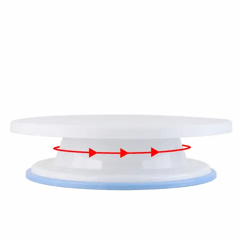 Plastic Cake Turntable 360 Degree Rotating Cake Stand Non-Slip Decorating Stand Kitchen Bakeware Tool For Baking Pastry
