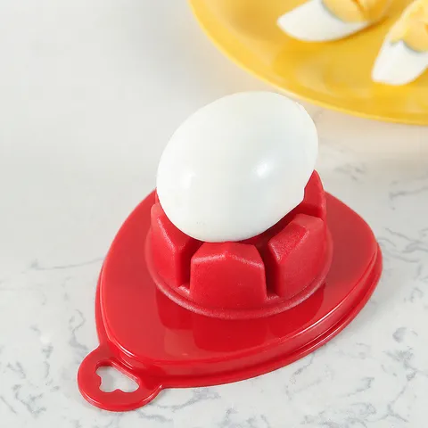 Stainless Steel Wire Egg Slicer Multi-Functional Kitchen Gadget PP Plastic Base Fruit Egg Cutter Tool