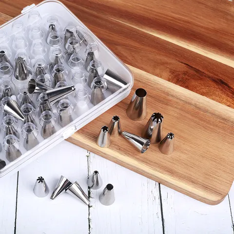 Stainless Steel Piping Tips Set Icing Nozzles Cake Decorating Kit For Baking And Pastry Kitchen Tools
