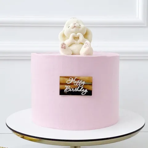 Estilo Ins Acrílico Feliz Cumpleaños Cake Topper Dorado Espejo Cupcake Decoración Fiesta Postre Tarjeta Inserto Suministros