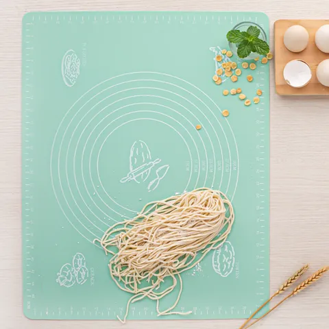 Non-Stick Silicone Kneading Pad Baking Mat With Measurement Scales Anti-Slip Pastry Mat For Kitchen Baking Cooking