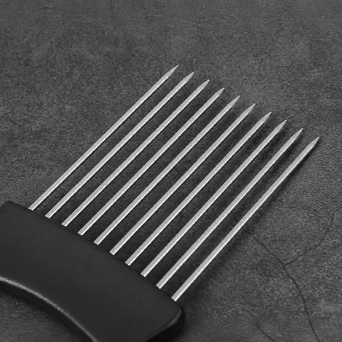 Supporto per Cipolla in Acciaio Inossidabile Saffettatrice Taglia Alimenti Ago Inteneritore per Carne Utensile da Cucina