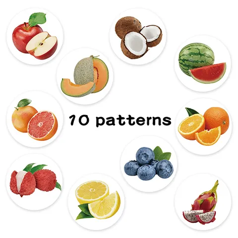 Cute Cartoon Fruit Roll Stickers Decorative Adhesive Decals For Journaling Scrapbooking DIY Notebook Diary Stationery