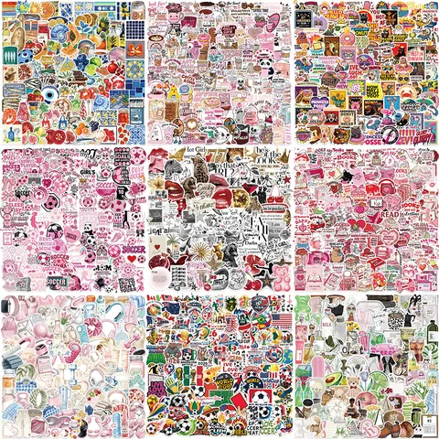 Waterdichte DIY Graffiti Stickers Vinyl Decals Voor Laptop Bagage Telefoon Skateboard Esthetische Decoratieve Stickers