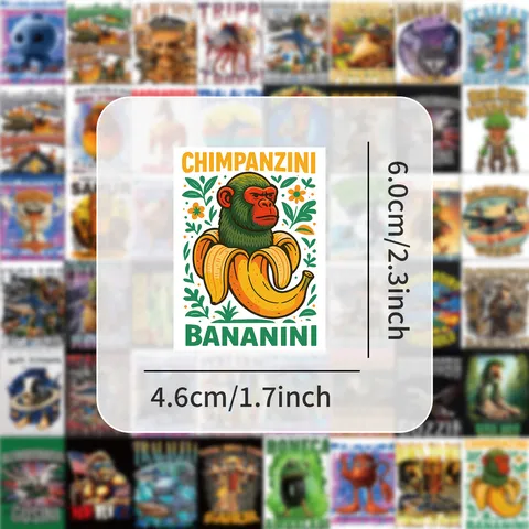 Cute Cartoon Shanhaijing Graffiti Stickers Waterproof PVC Decals For Phone Laptop Water Bottle Luggage Decoration