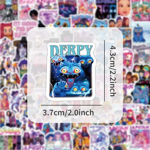 Cartoon Anime Graffiti Stickers Waterproof PVC Decals For Water Bottle Laptop Scrapbook Cute DIY Art Craft Decoration