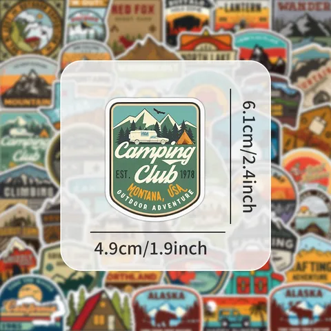Natural Landscape National Park Stickers Waterproof Matte Decals For Helmet Water Bottle Laptop Journal DIY Decoration