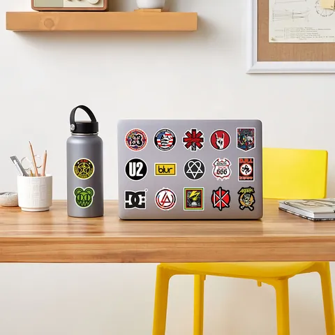 Cool Street Rock Band Graffiti Stickers Waterproof PVC Decals For Laptop Guitar Luggage Car Skateboard Punk Style
