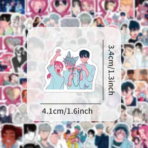 Waterproof Anime Graffiti Stickers Cute Cartoon Decals For Journaling Laptop Phone Case Luggage Water Bottle Decoration