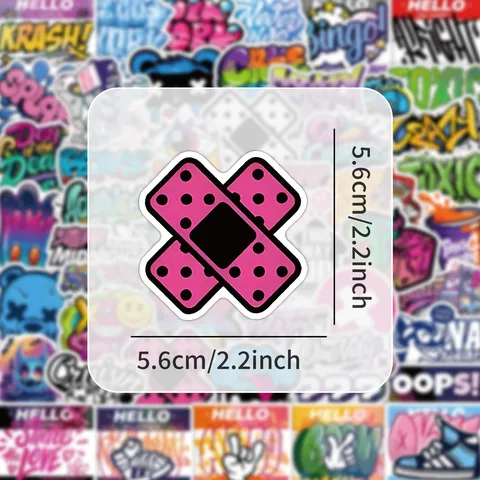 Hip Hop Street Art Graffiti Stickers Waterproof Decals For Skateboard Laptop Water Bottle Scrapbook Decoration