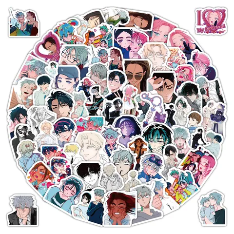 Waterproof Anime Graffiti Stickers Cute Cartoon Decals For Journaling Laptop Phone Case Luggage Water Bottle Decoration