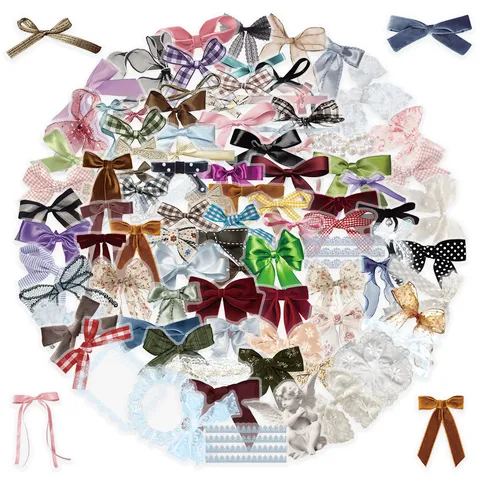 Transparent Cute Bow Waterproof PET Stickers Decorative Decals For Journaling Water Bottle Scrapbooking