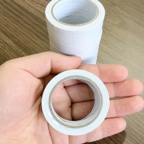High Viscosity Double Sided Tape Small Core Transparent Hand Tearable Hot Melt Adhesive Tape For Office School Craft