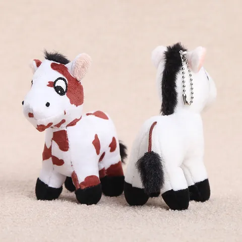 Süßes Pony Plüschtier Anhänger Schlüsselanhänger Stofftier Puppe Tasche Hängende Ornament Süße Cartoon Pferd Spielzeug Geschenk