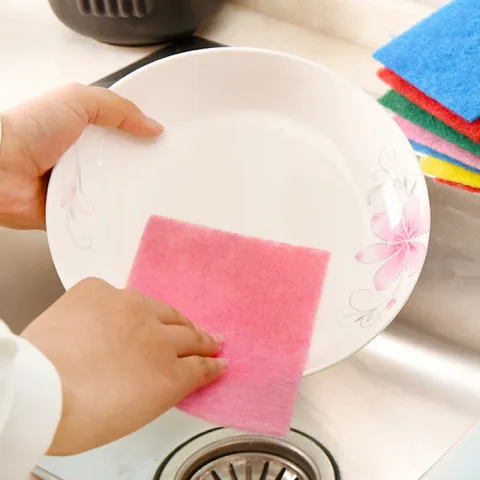 Heavy Duty Scouring Pads Dishwashing Sponges Colorful Kitchen Cleaning Scrub Sponges For Pot And Bowl Cleaning