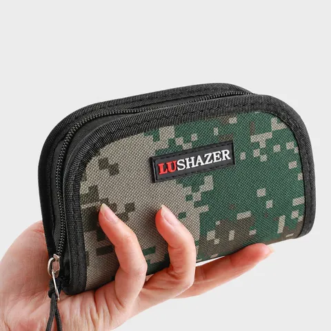 Waterproof Nylon Fishing Lure Bag Portable Camouflage Tackle Storage Pouch