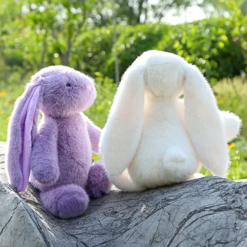 Cute Bunny Plush Toy Stuffed Animal Soft Long Ear Rabbit Doll Cute Sleeping Pillow For Girls Festival Gift