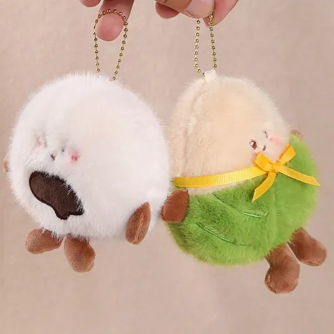 Lindo Serie Comida Colgante de Peluche Baozi Dumpling Zongzi Juguete