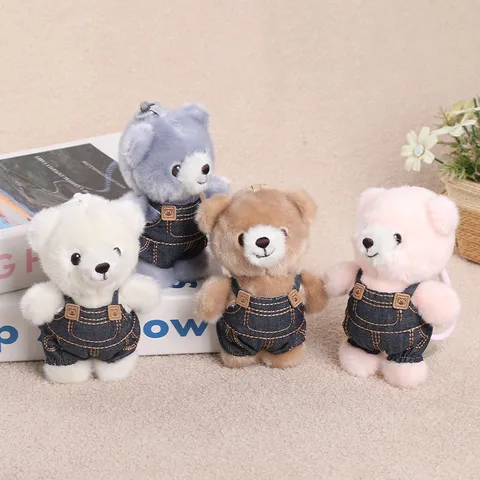 Süßer Teddybär Plüschtier Anhänger Cartoon Stofftier Puppe Rucksack Hängende Ornament Schlüsselanhänger Geschenk