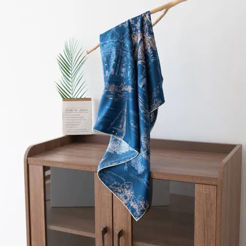 Sciarpa di Seta da Donna Quadrata Seta di Gelso Stampa Floreale Moda Elegante Leggera Sciarpa da Testa Sciarpa da Collo Regalo