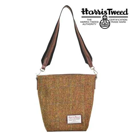 Britse Retro Wollen Tweed Tote Bag Ruit Casual Schoudertas Herfst Winter Handtas Voor Vrouwen