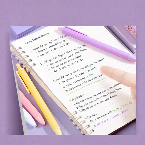 Retractable Gel Pen 0.5mm Fine Point Morandi Macaron Candy Color Plastic Ballpoint Pens For School Office Writing