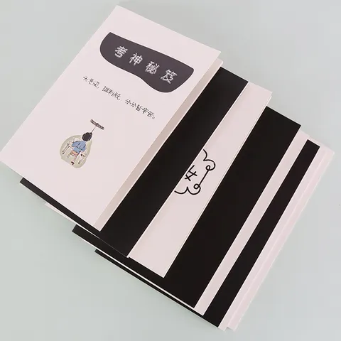 Korean Style Creative Student Notebook Cute Text Cover Thread Stitched Journal Notepad Office School Stationery Gift