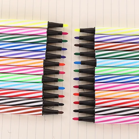 Kinderen Creatieve Drift Fles Aquarel Pennen Kunststof Vat Kleurrijke Tekening Kunst Markers