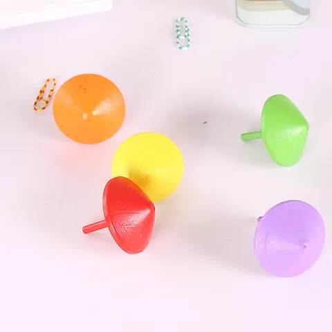 Giocattolo Trottola in Legno Colorato Dipinto Educativo Fidget Spinner Piccolo Regalo Creativo Per Bambini e Studenti