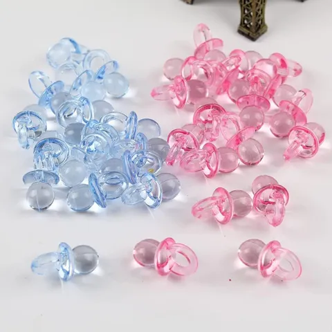 DIY Acryl Schnuller Anhänger Babyparty Geburtstag Party Kinder Geschenke Kunststoff Schnuller Charms Schmuckherstellung