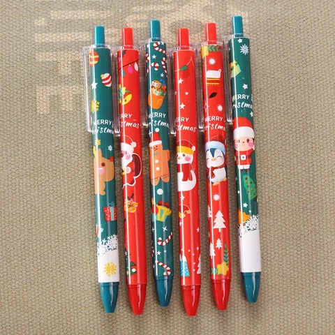 Natale Carino Premi Penna Gel Studente Cancelleria Scrittura Penna Ufficio Firma Penna Regalo Di Vacanza