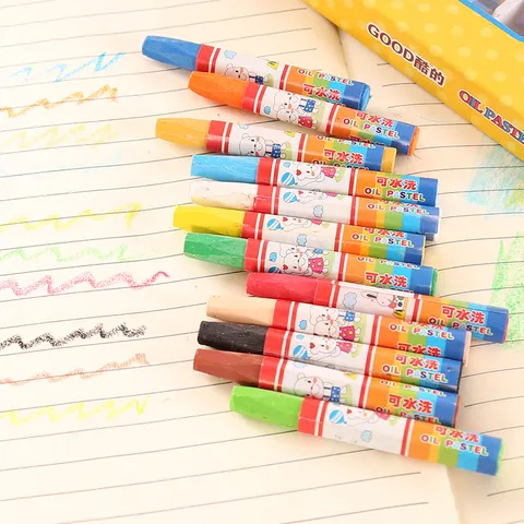 Set Pastel Ladiou gia Paidia Plysimata Krayon me Charitomeno Schedio Arkoudas Scholika Eidi