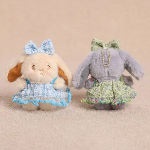 Süßes Prinzessin Hase Plüschtier Anhänger Schlappohr Bunny Plüschpuppe Schultasche Anhänger Schlüsselanhänger Geschenk